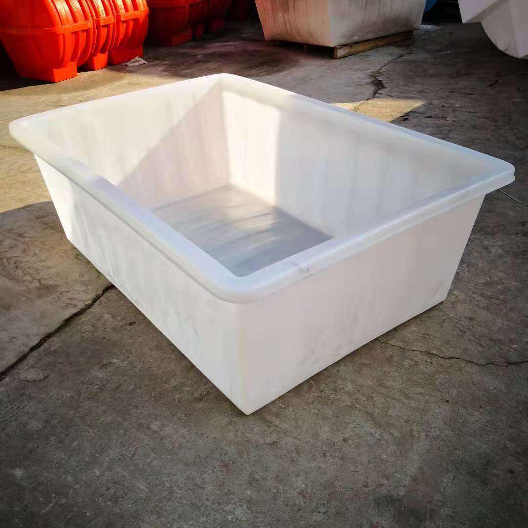 滚塑容器-厂家直供1500l塑料方箱 纺织厂专用推布车 耐酸碱纺织印染推